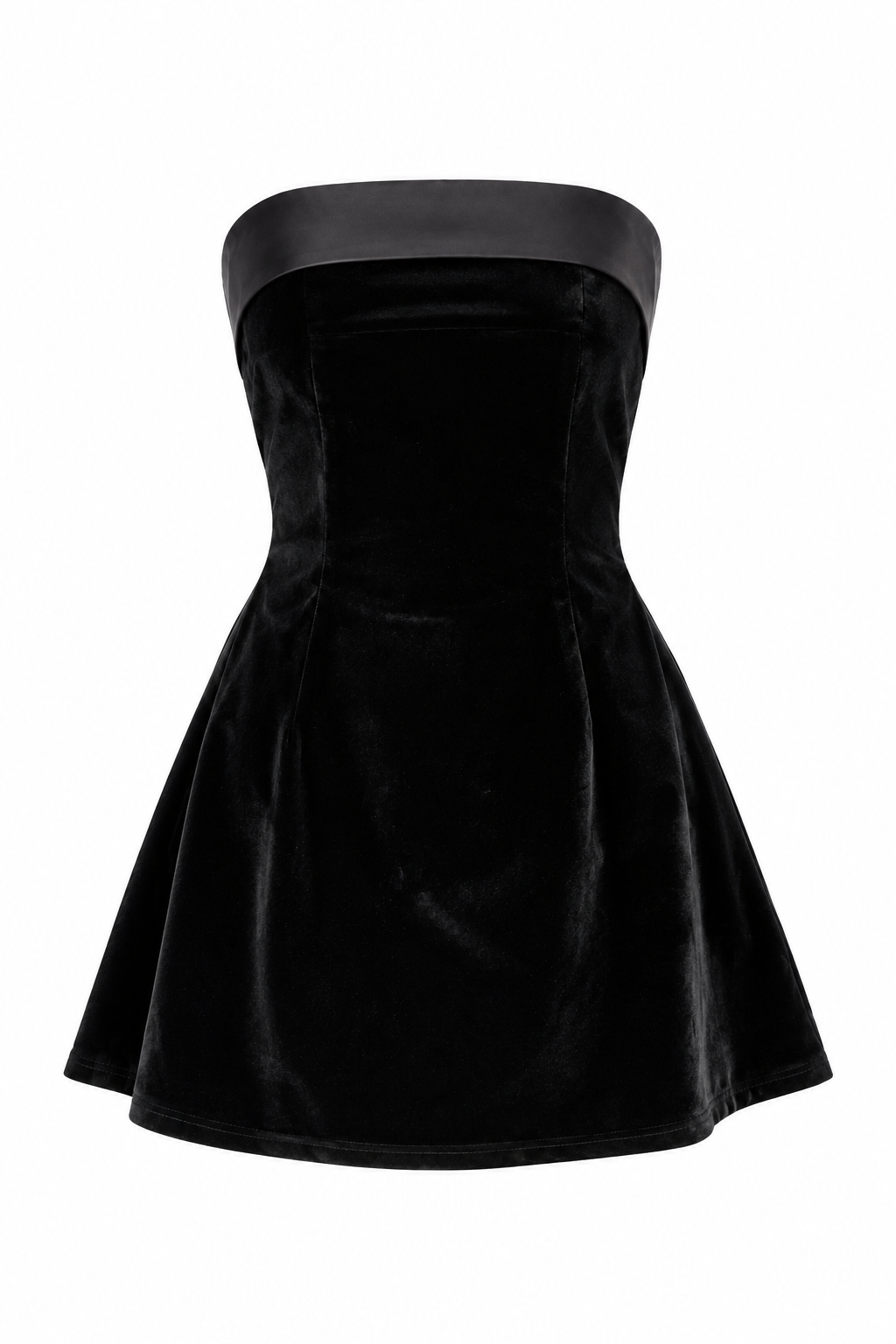 Velvet Strapless Mini Dress