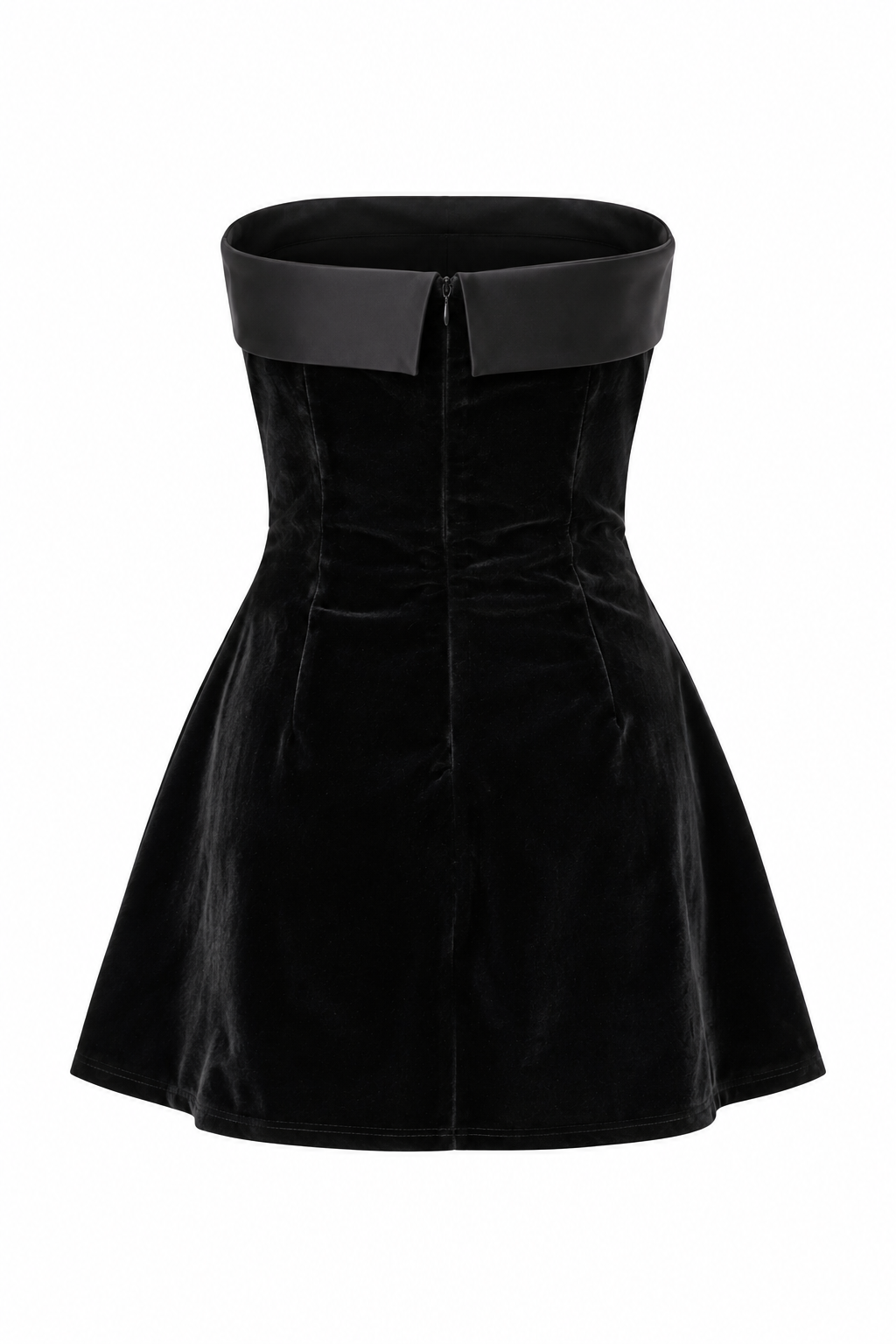 Velvet Strapless Mini Dress