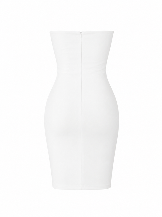Ruched Cut-Out Mini Dress
