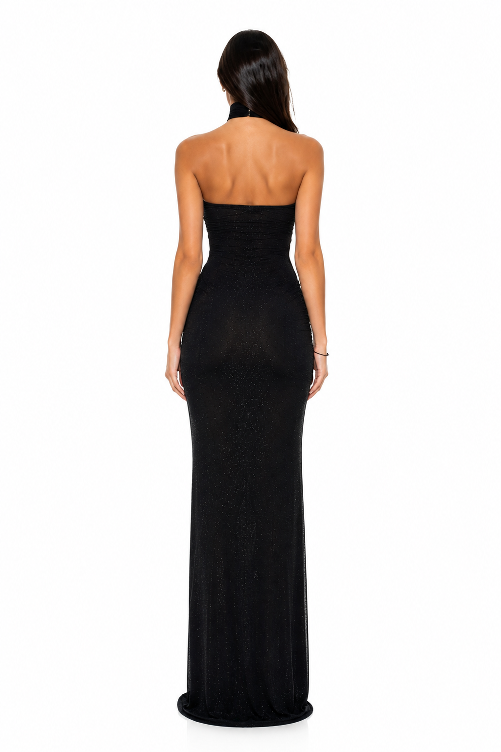 Ruched Strapless Maxi Dress