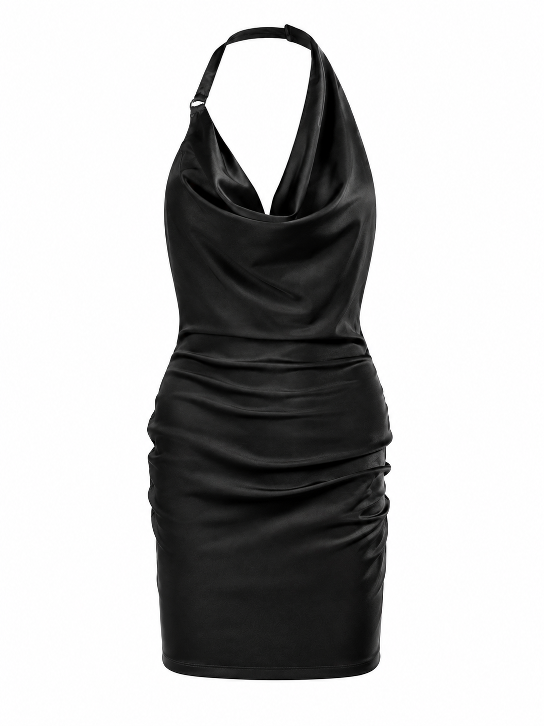 Satin Halter Dress