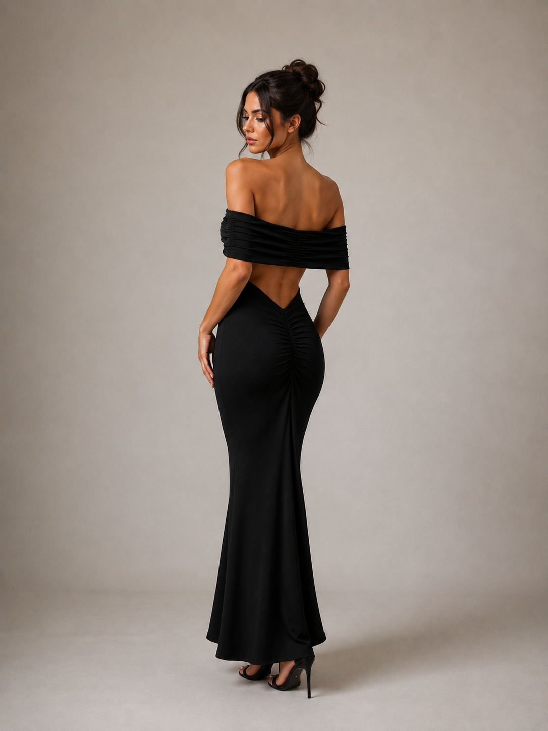 Sculpted Backless Dress