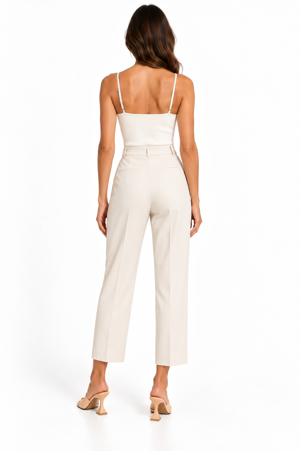 Ruched Square-Toe Heeled Mules